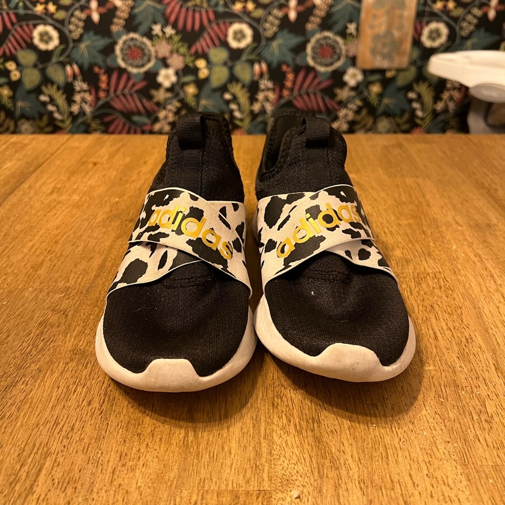 Adidas cow print sneakers